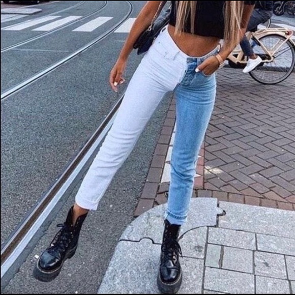 ADIKA CONTRAST DENIM JEANS *brand new* - Picture 2 of 7